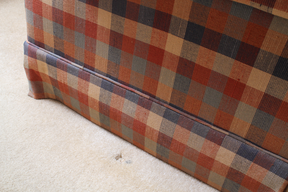 Vintage Plaid Sofa