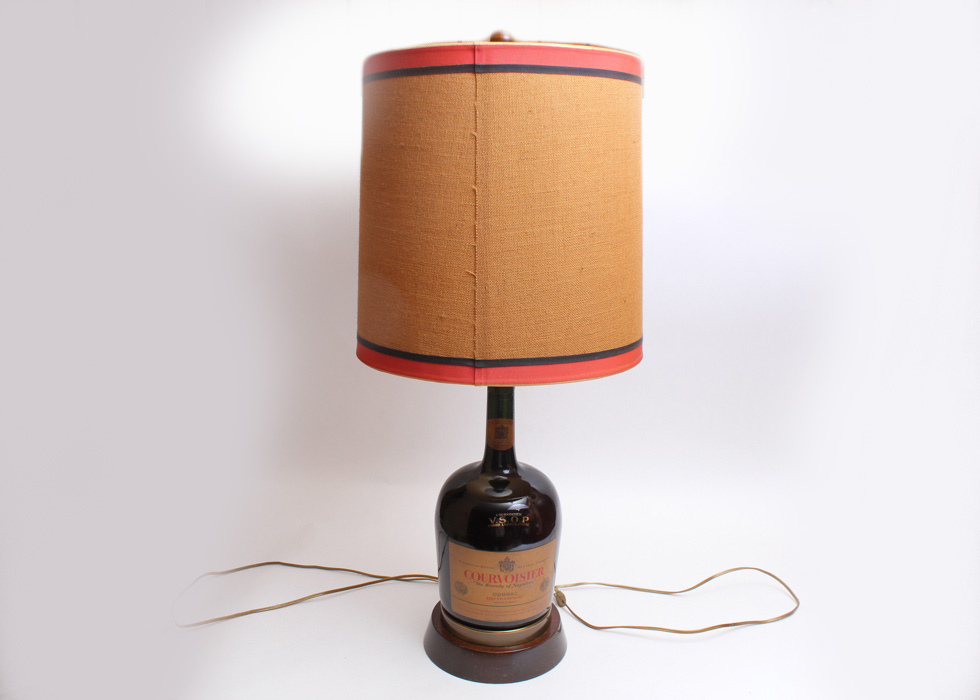 Vintage Courvoisier Bottle Lamp