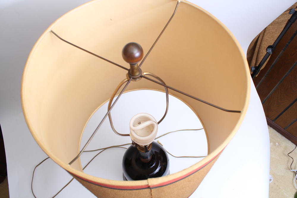 Vintage Courvoisier Bottle Lamp