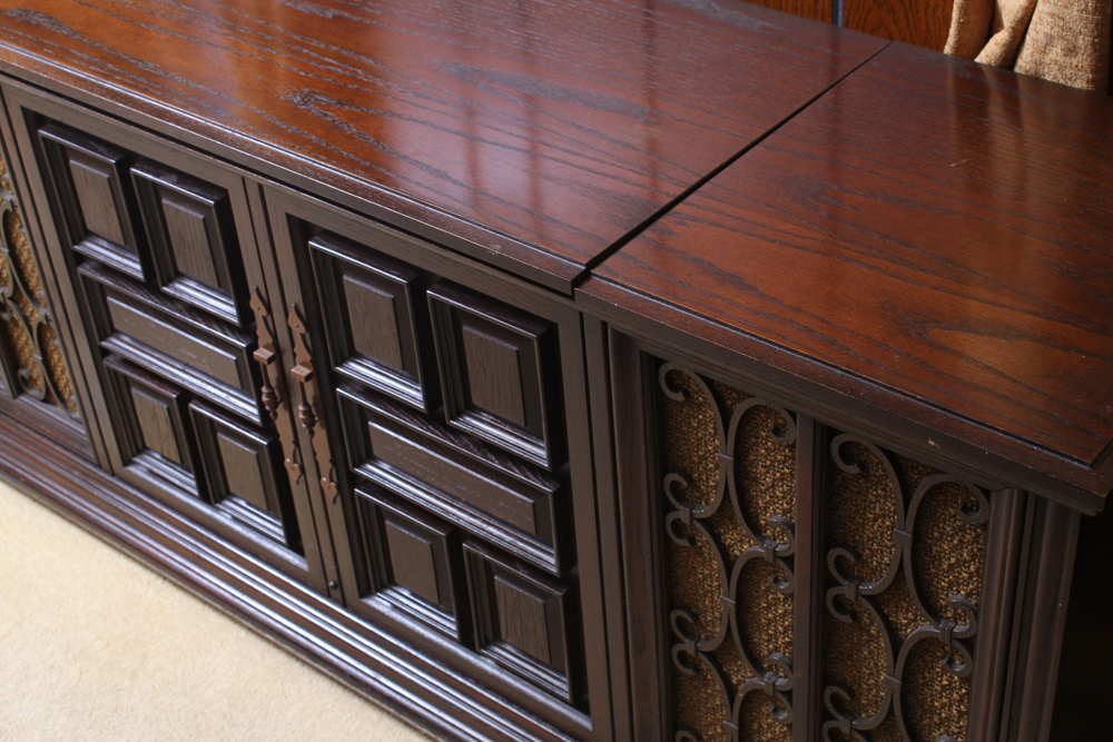 Vintage Zenith High Fidelity Stereophonic Radio and Record Cabinet