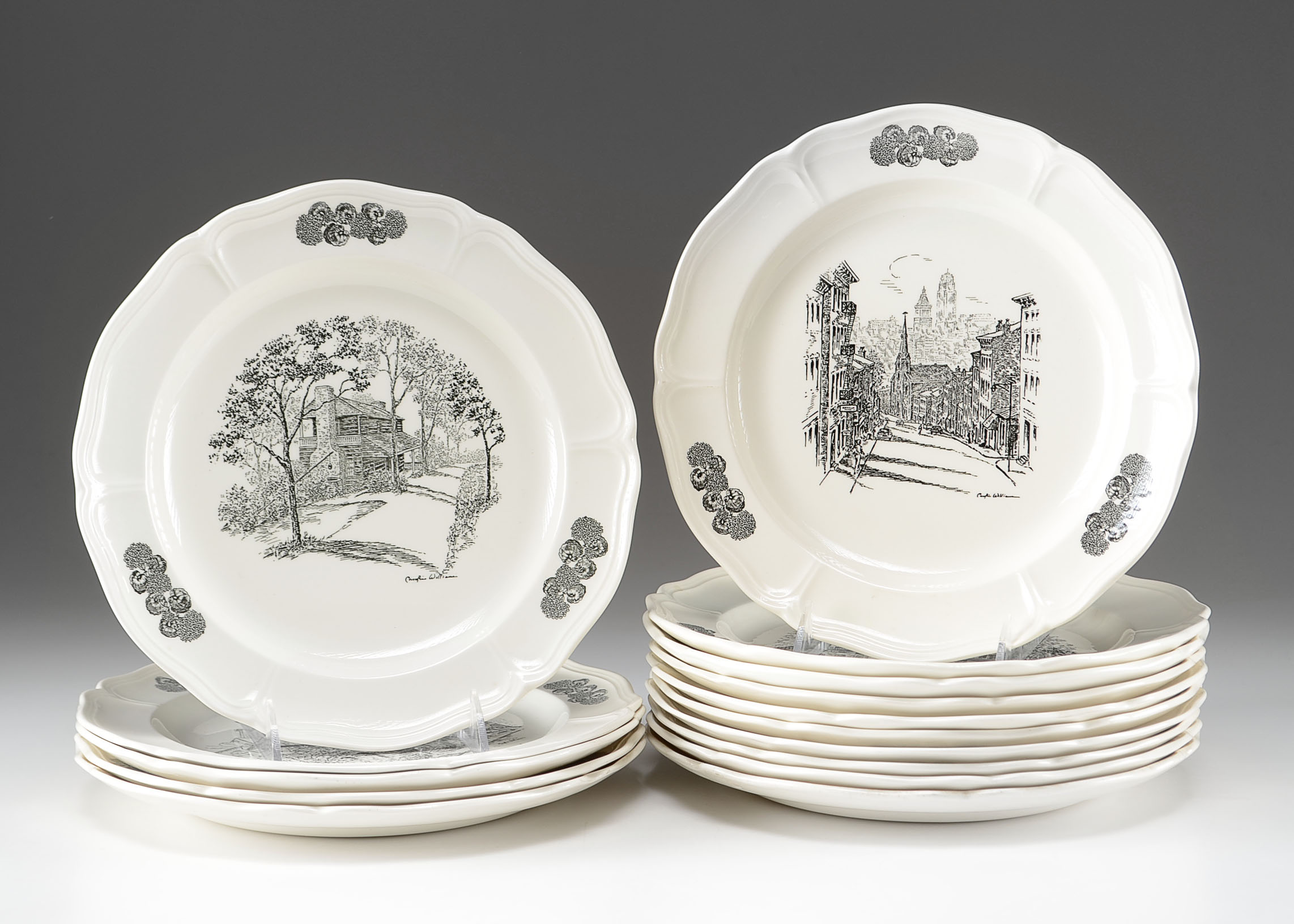 Assortment of Limited Edition Cincinnati Landmark Plates