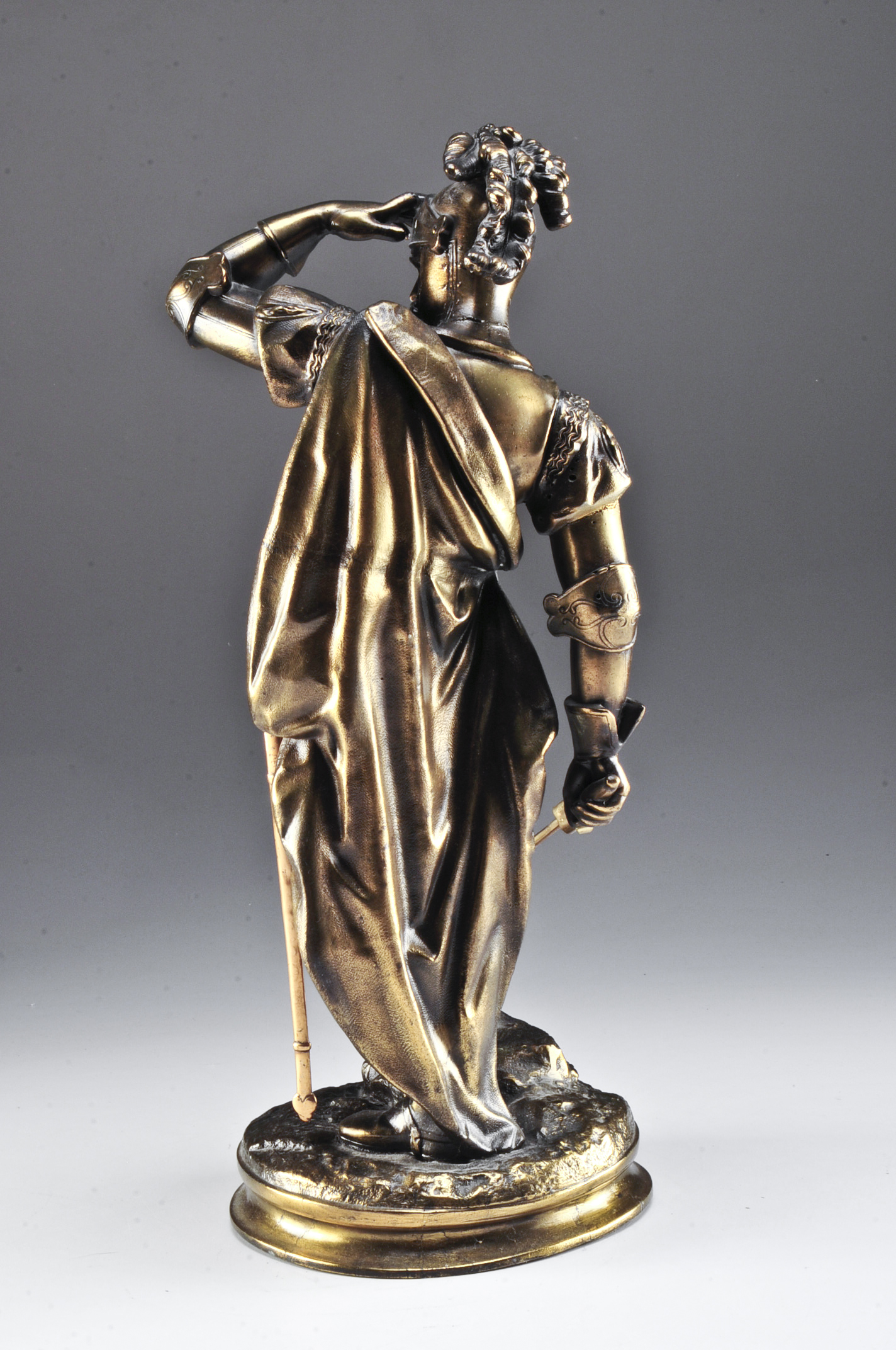 Cast Metal Knight Statue