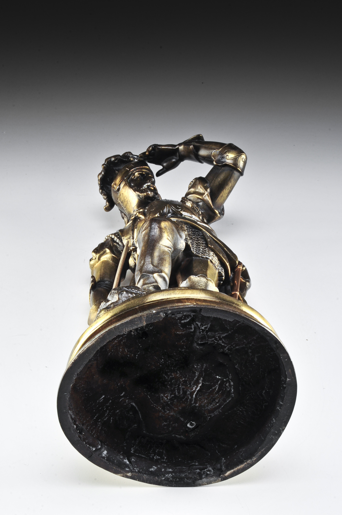 Cast Metal Knight Statue