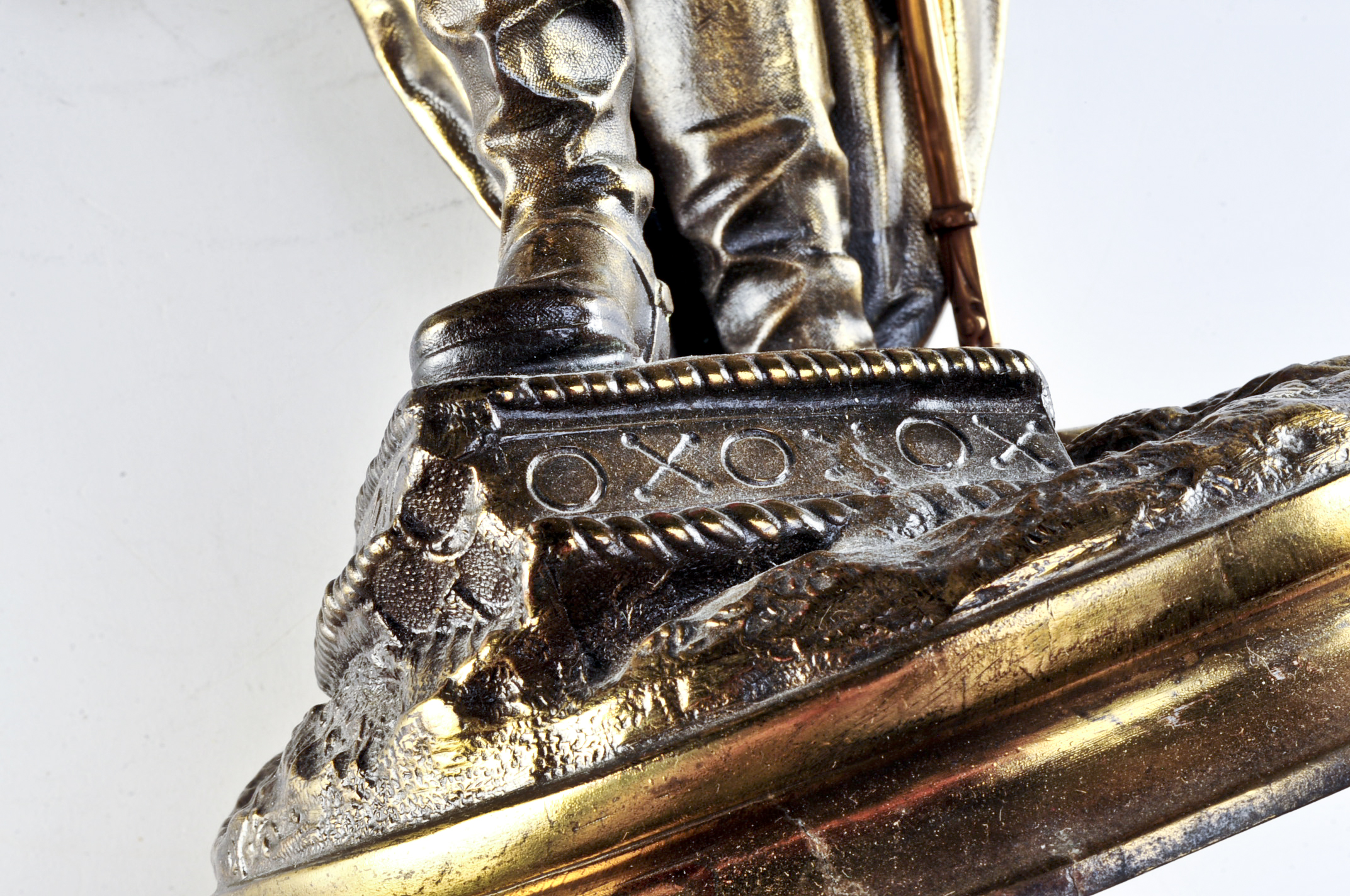 Cast Metal Knight Statue