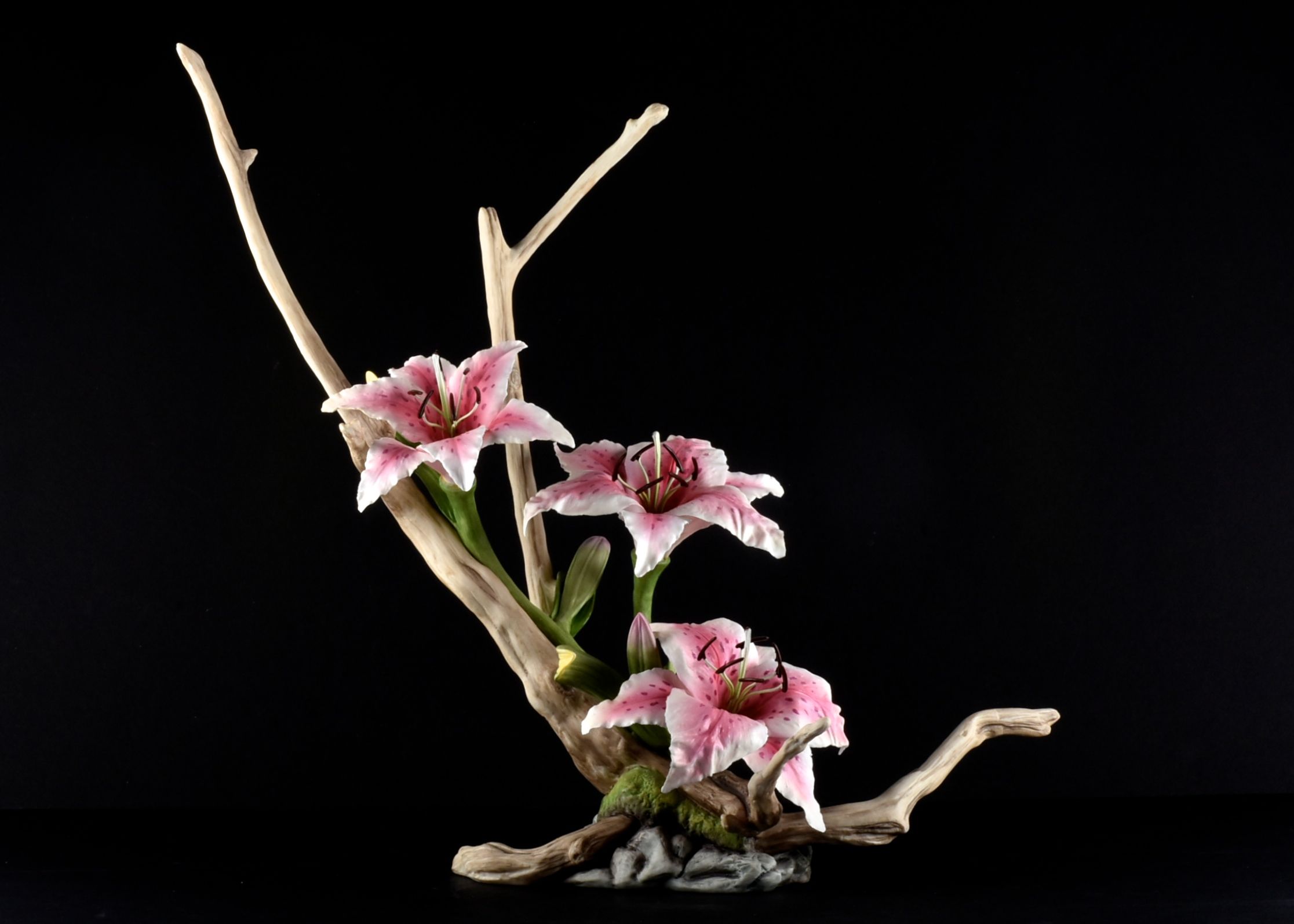 Boehm Limited Edition "Rubrum Lilies" Porcelain Figurine