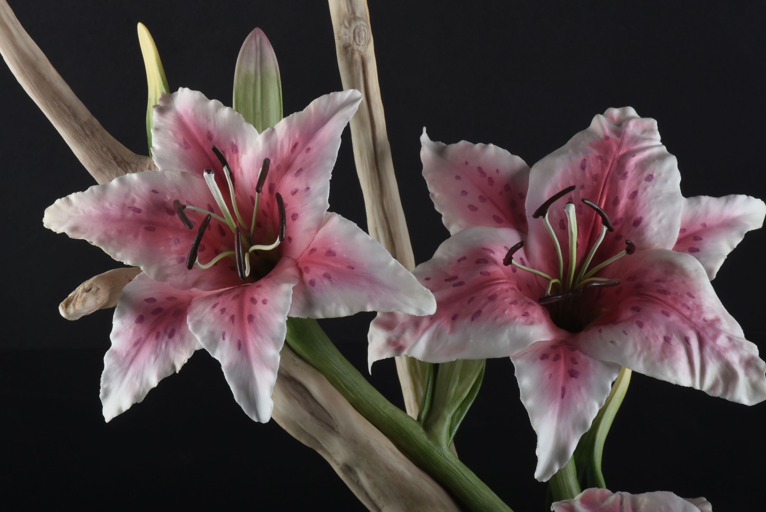 Boehm Limited Edition "Rubrum Lilies" Porcelain Figurine