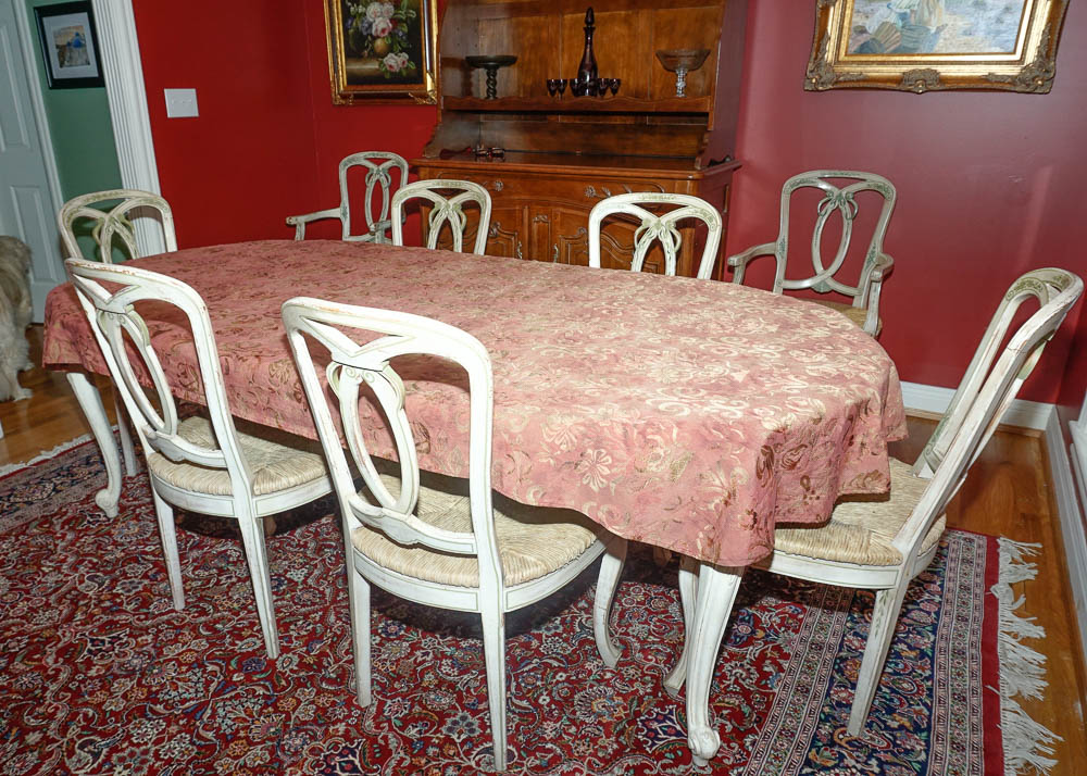 Large Floral Motif Tablecloth Duo