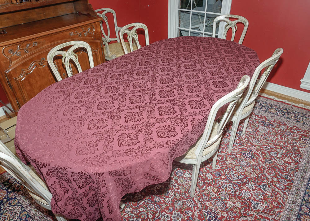 Large Floral Motif Tablecloth Duo