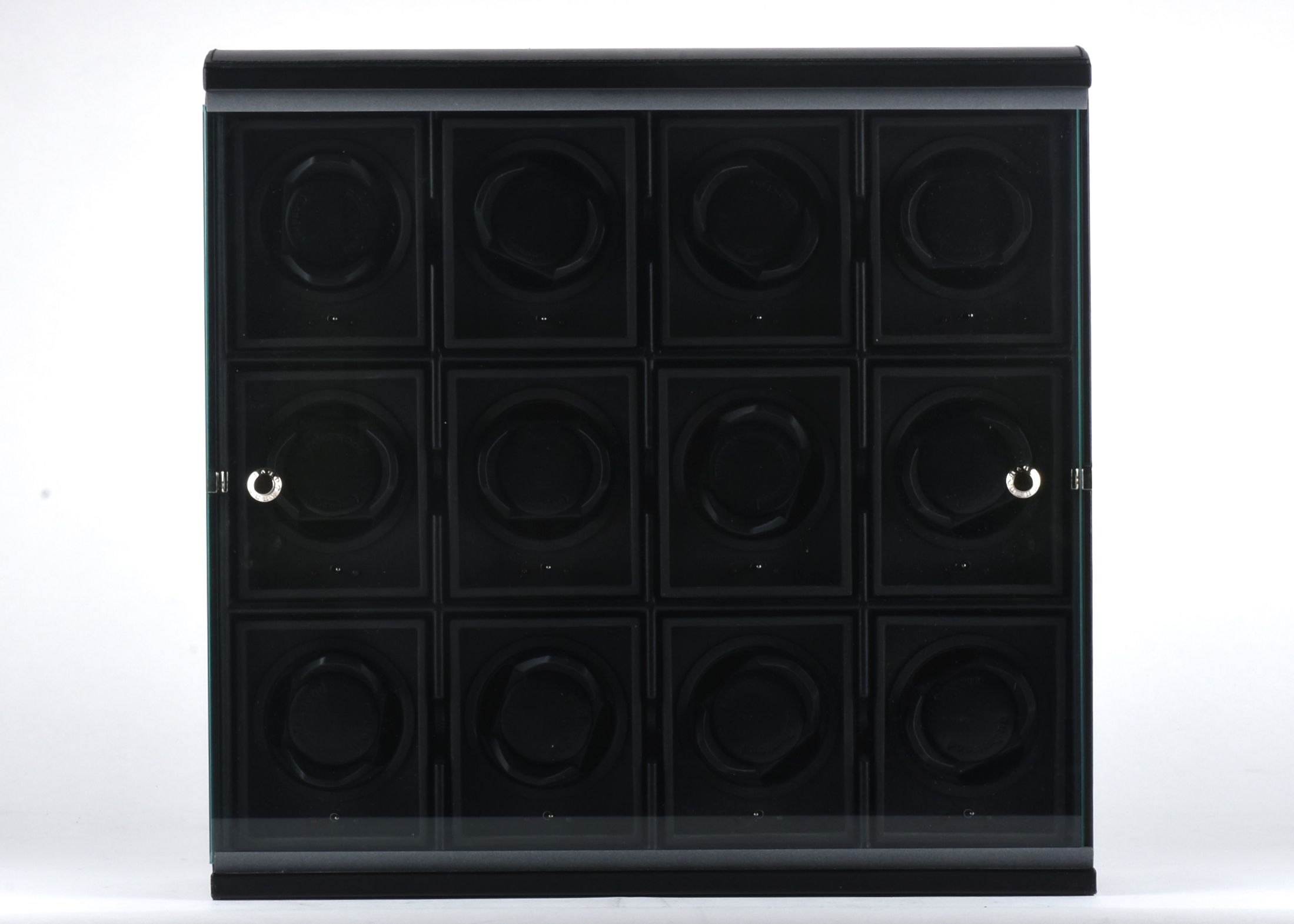 Underwood (London) Black Leather 12 Watch Winder Case