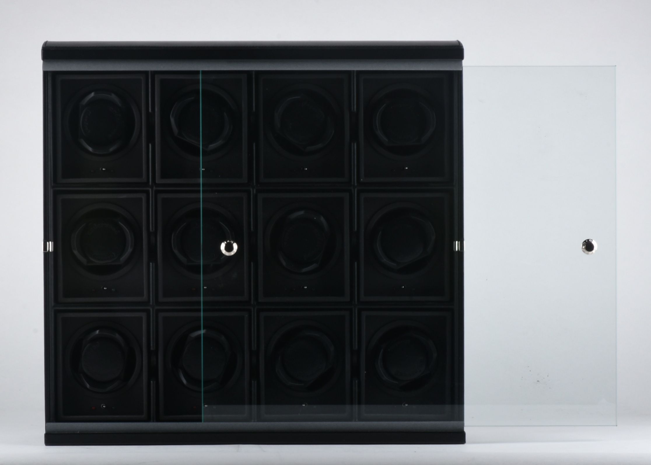 Underwood (London) Black Leather 12 Watch Winder Case