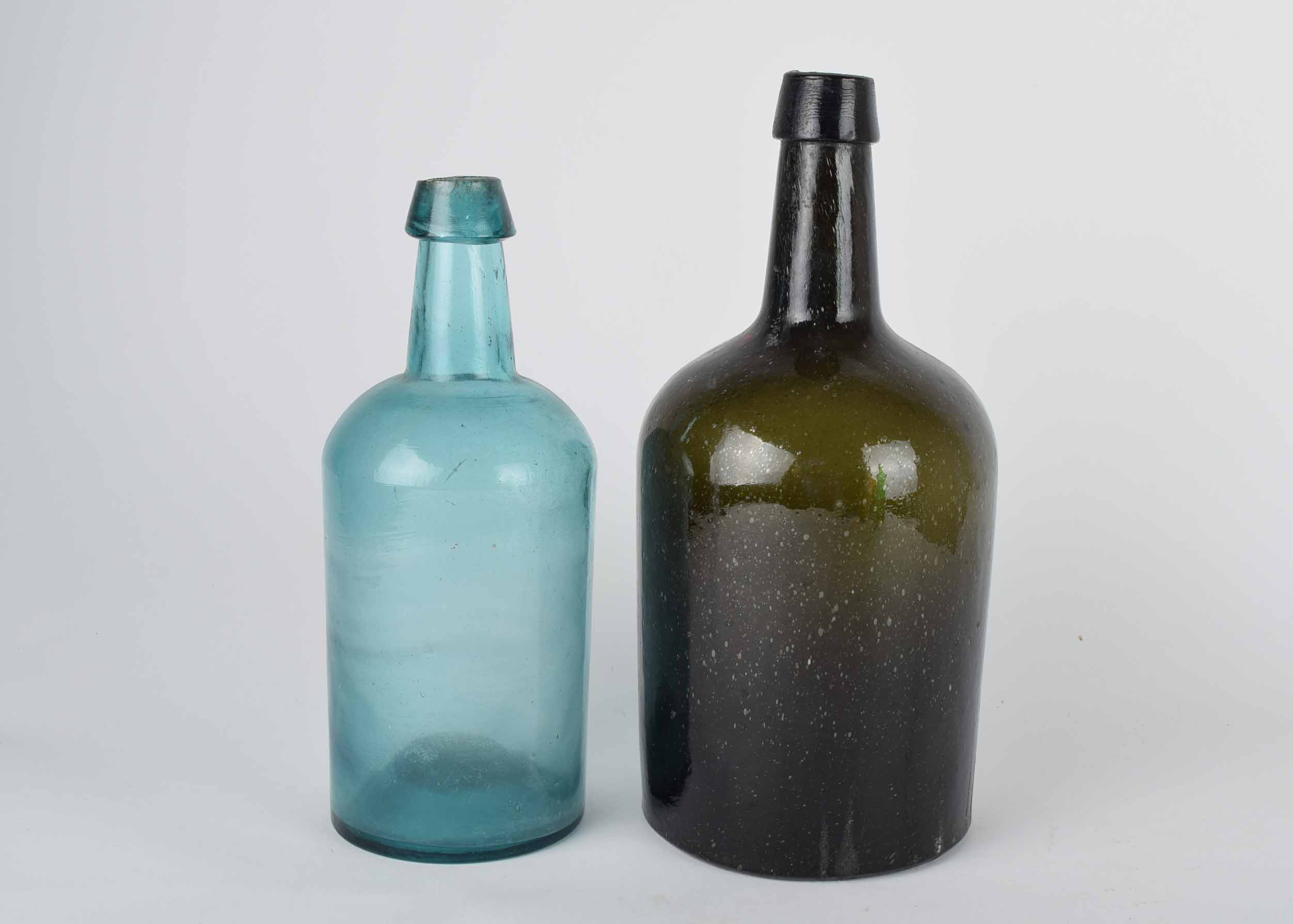 Colored Glass Bottle and Vase Collection