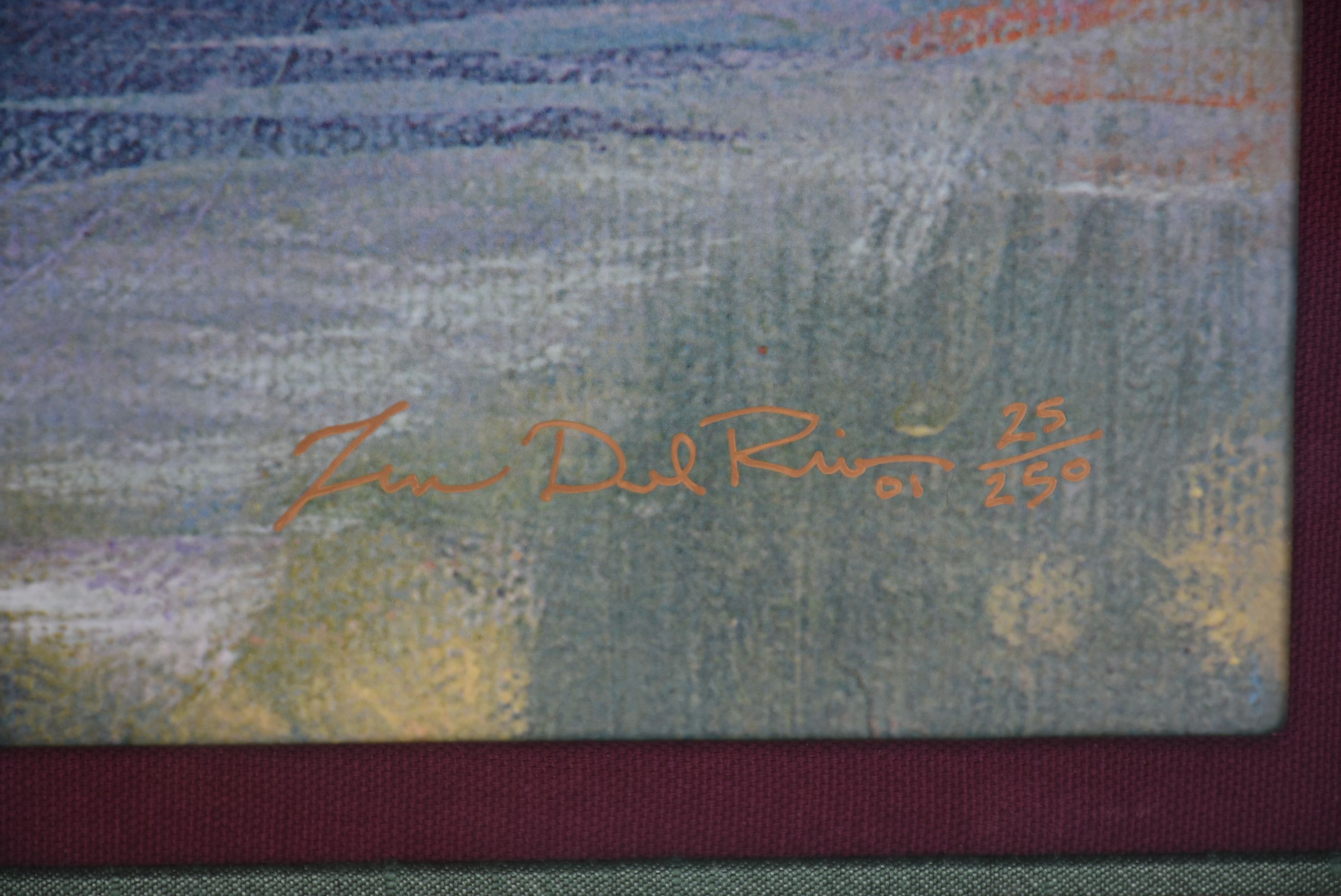 Limited Edition Zen Del Rio Landscape Giclee on Paper
