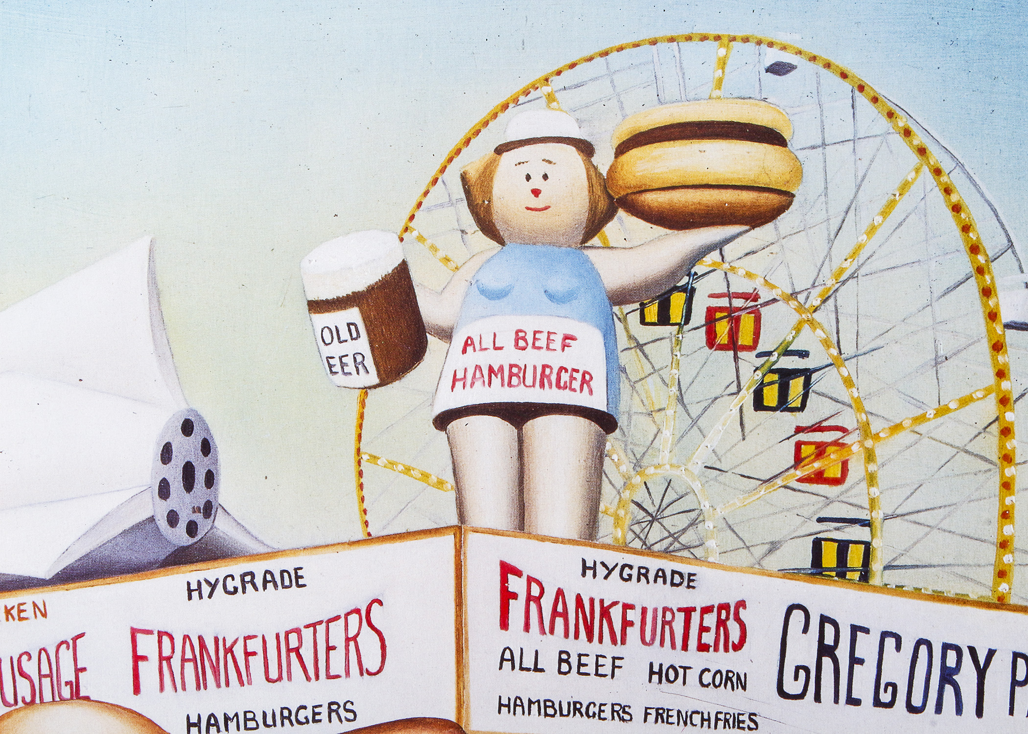 Vintage Beryl Cook Coney Island Poster