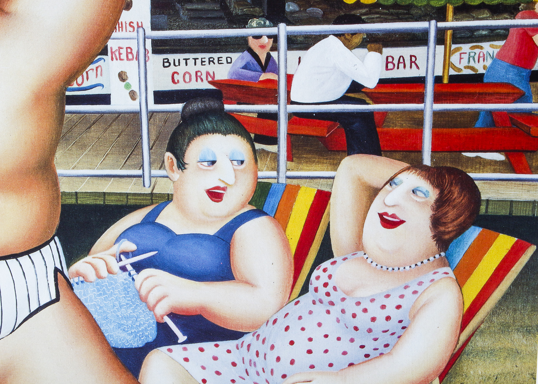 Vintage Beryl Cook Coney Island Poster