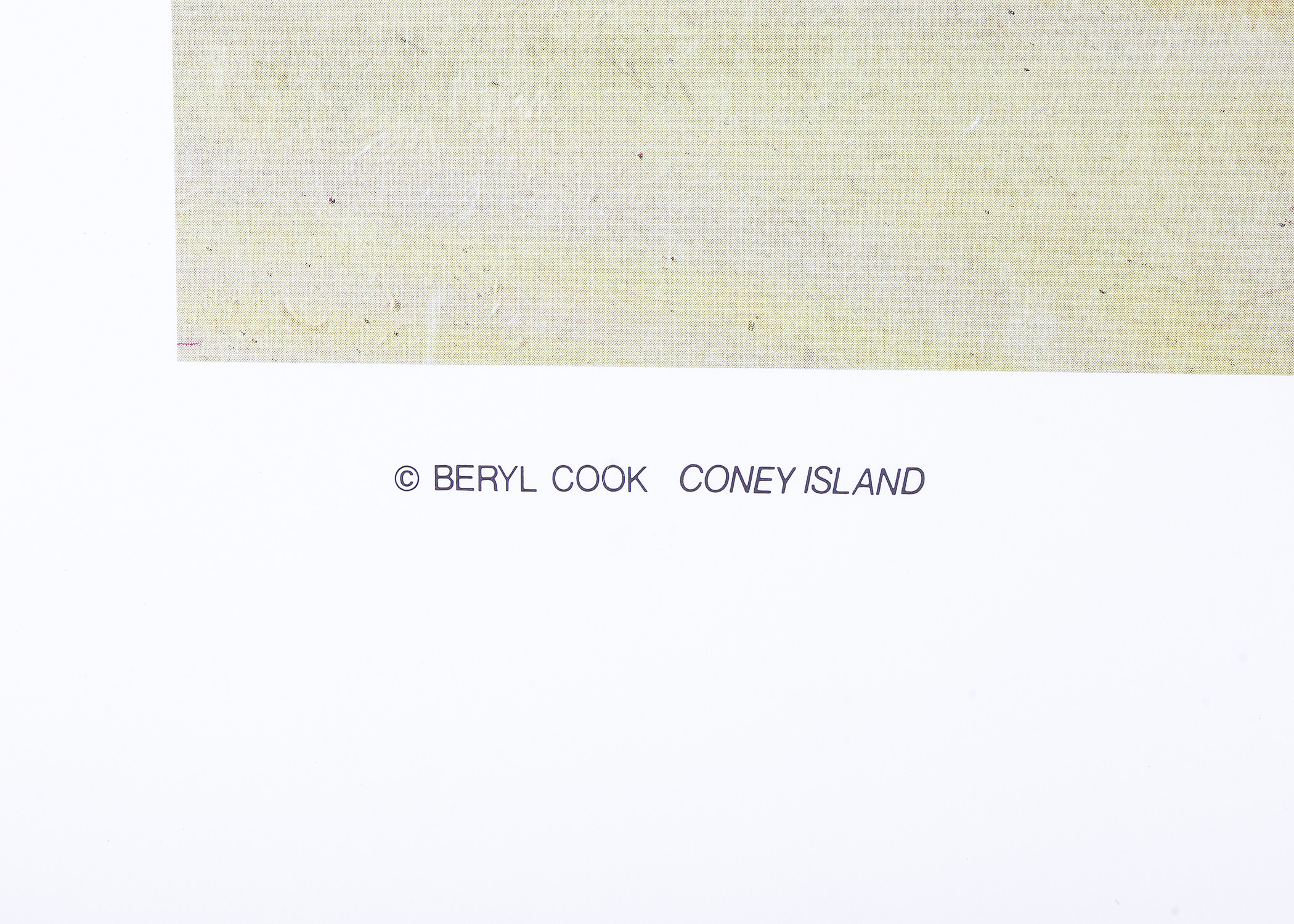 Vintage Beryl Cook Coney Island Poster