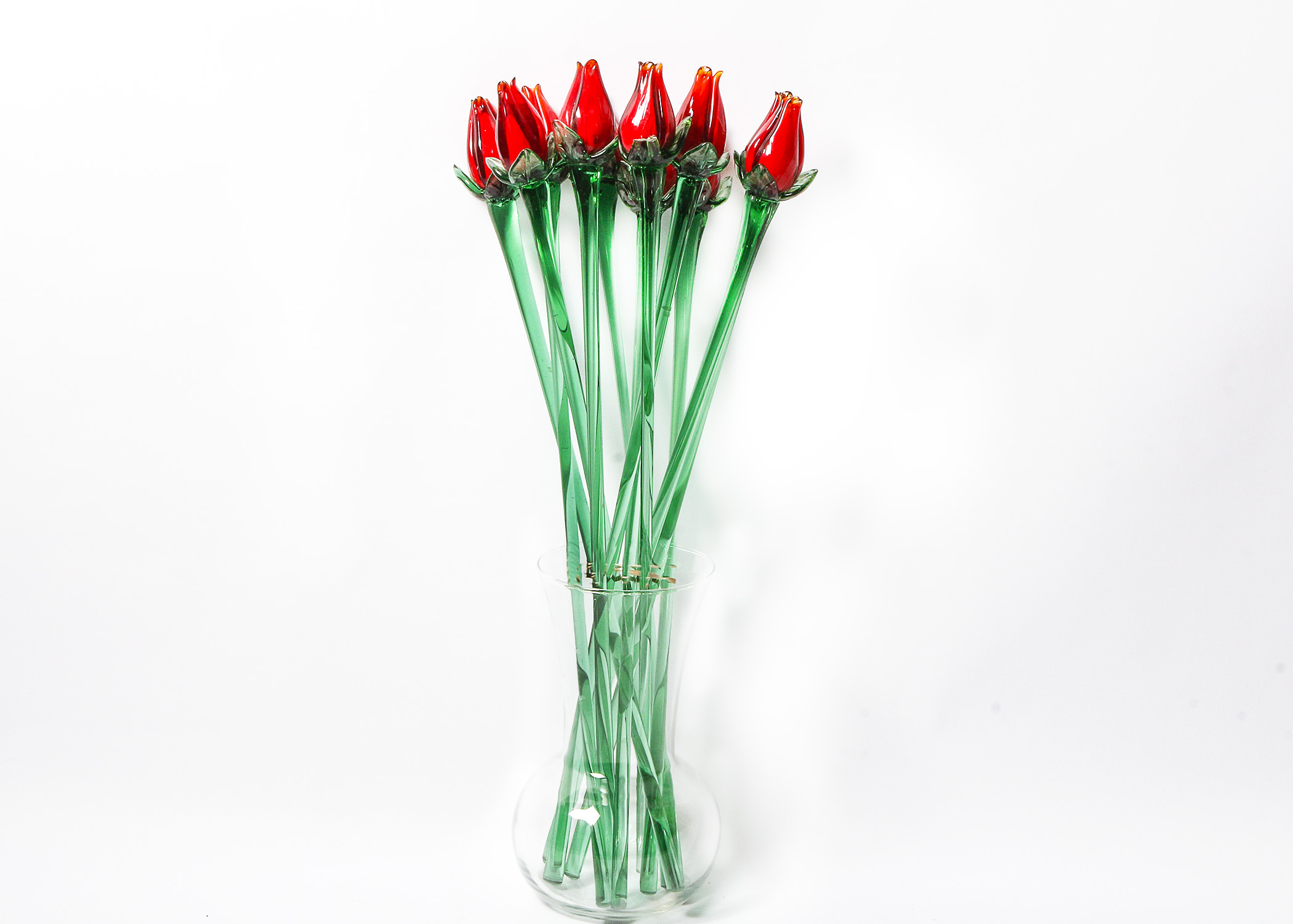 Hand Blown Glass Tulips