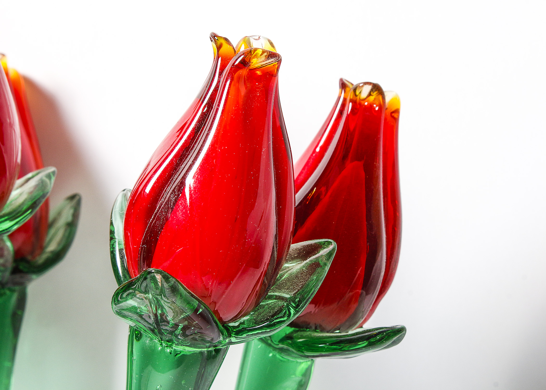 Hand Blown Glass Tulips