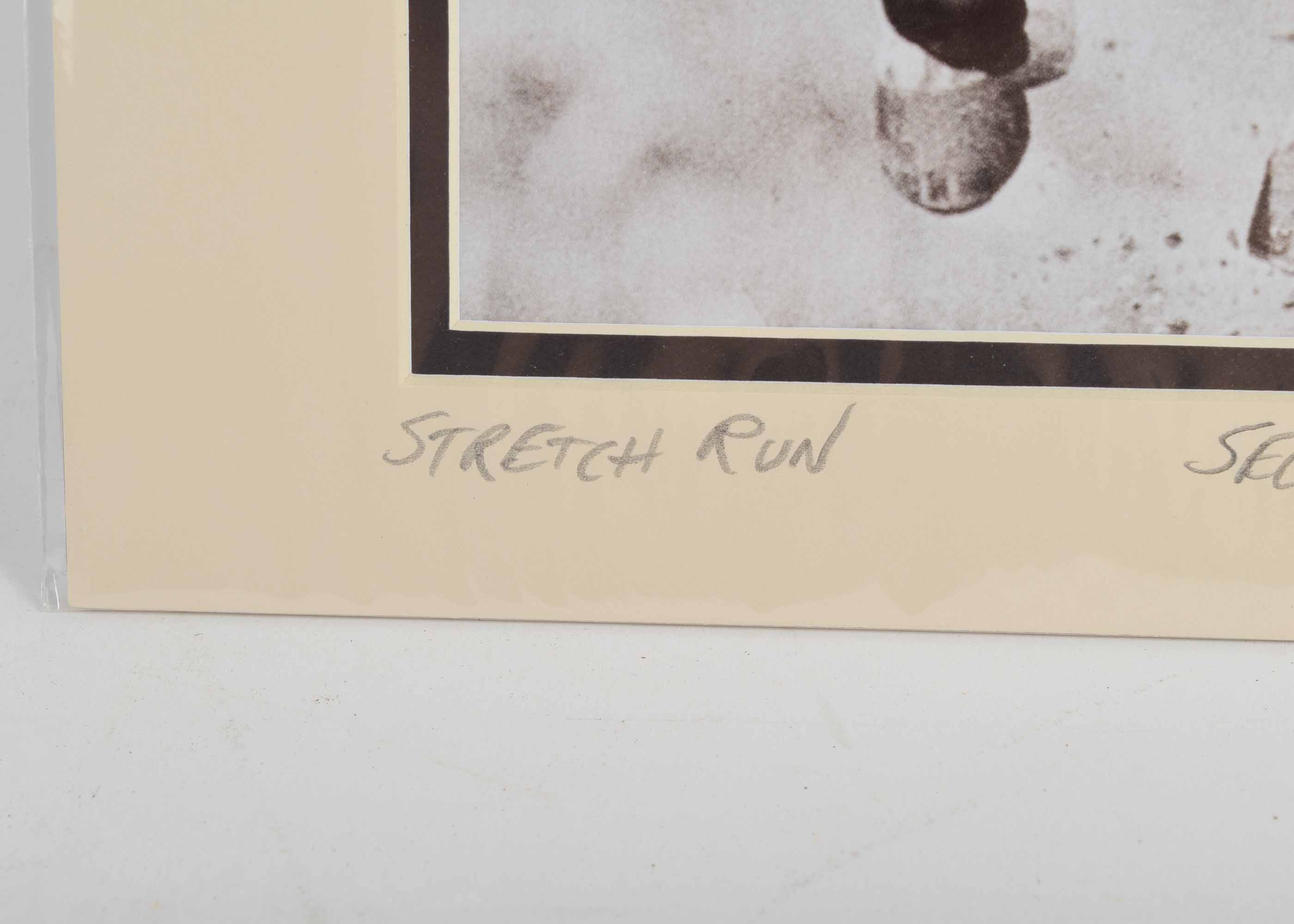 Photograph of Secretariat "Stretch Run", Circa 1973