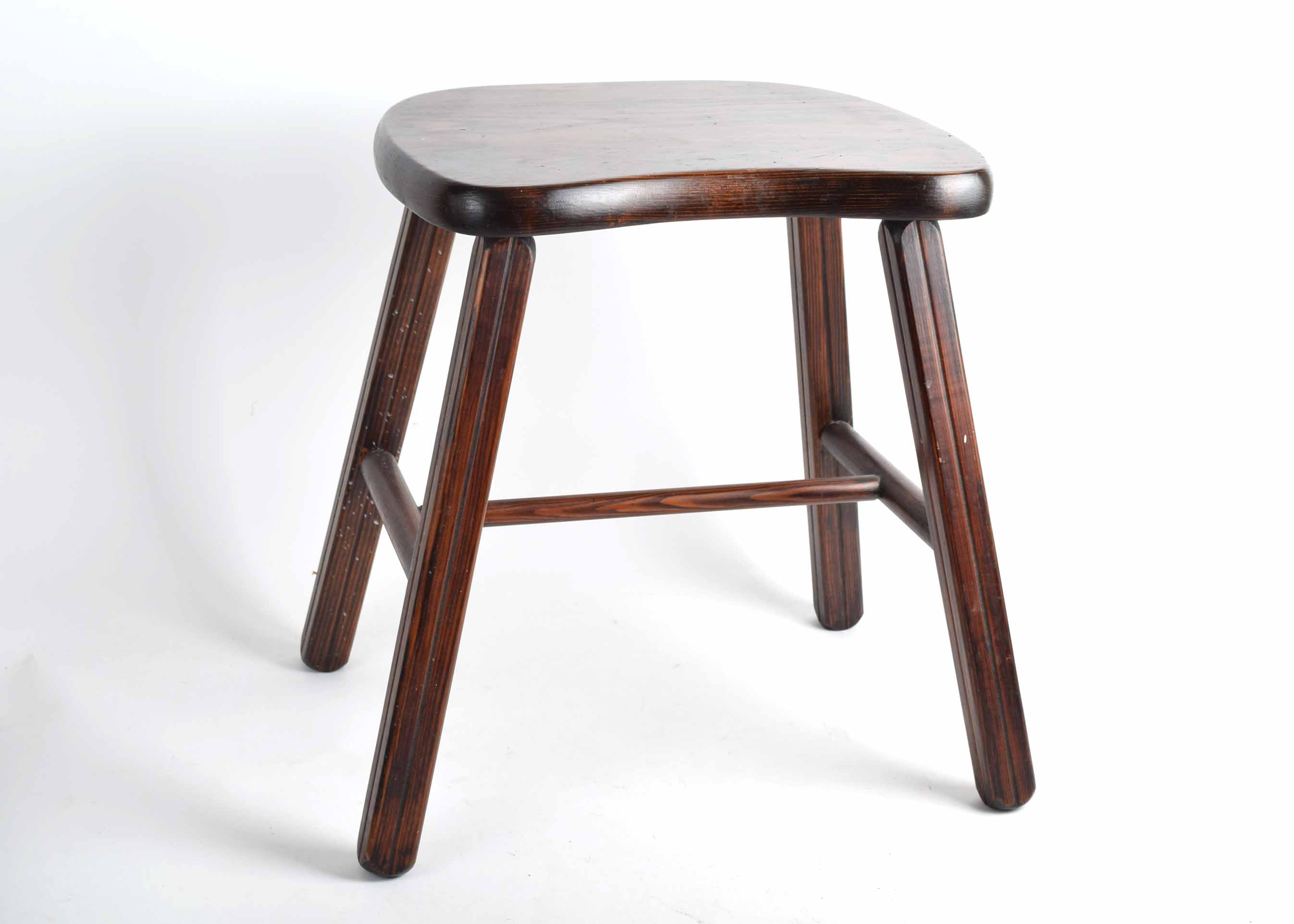 Oversize Wooden Gavel and Wooden Stool