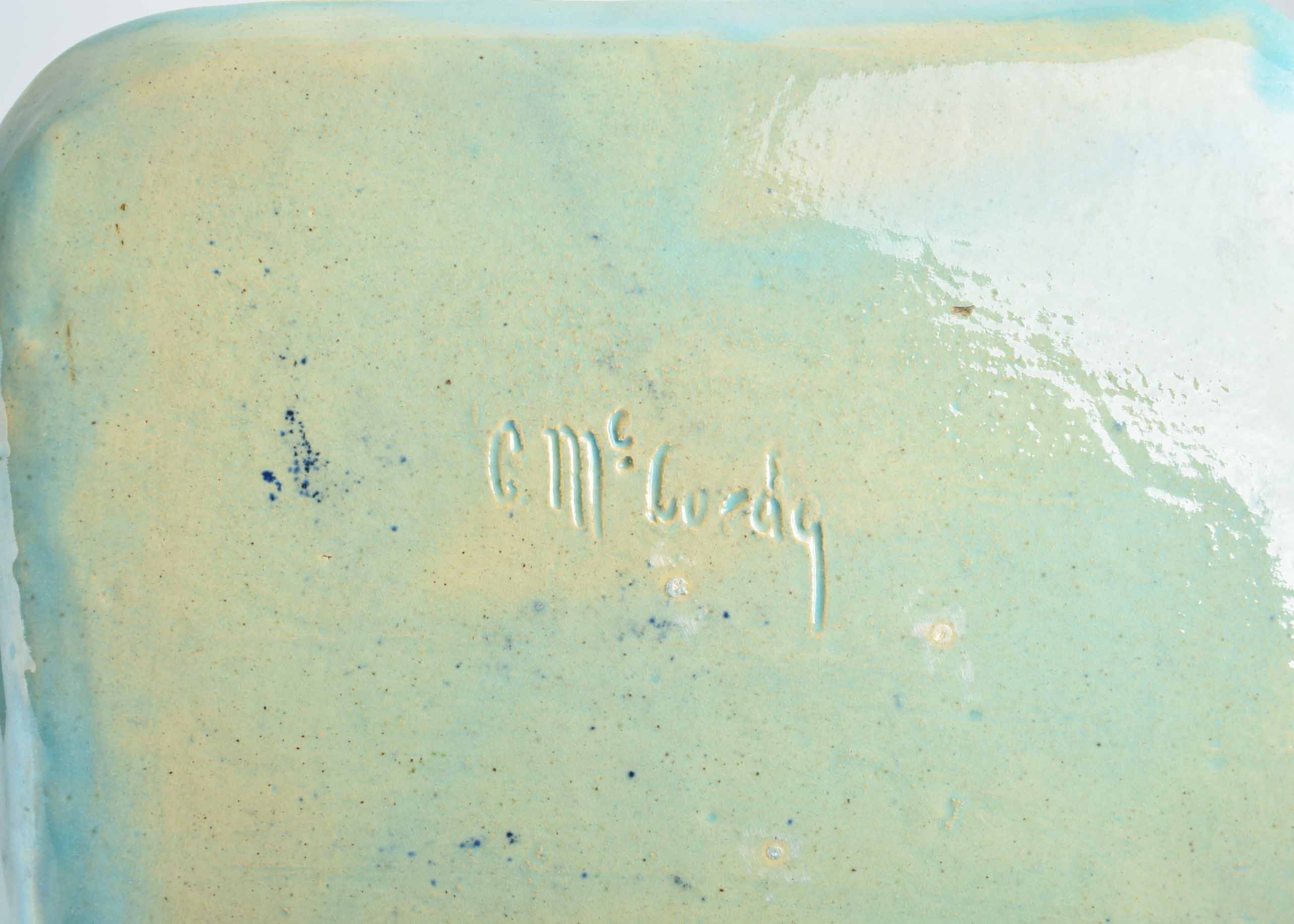 Handmade Aqua Colored Pottery Dishware