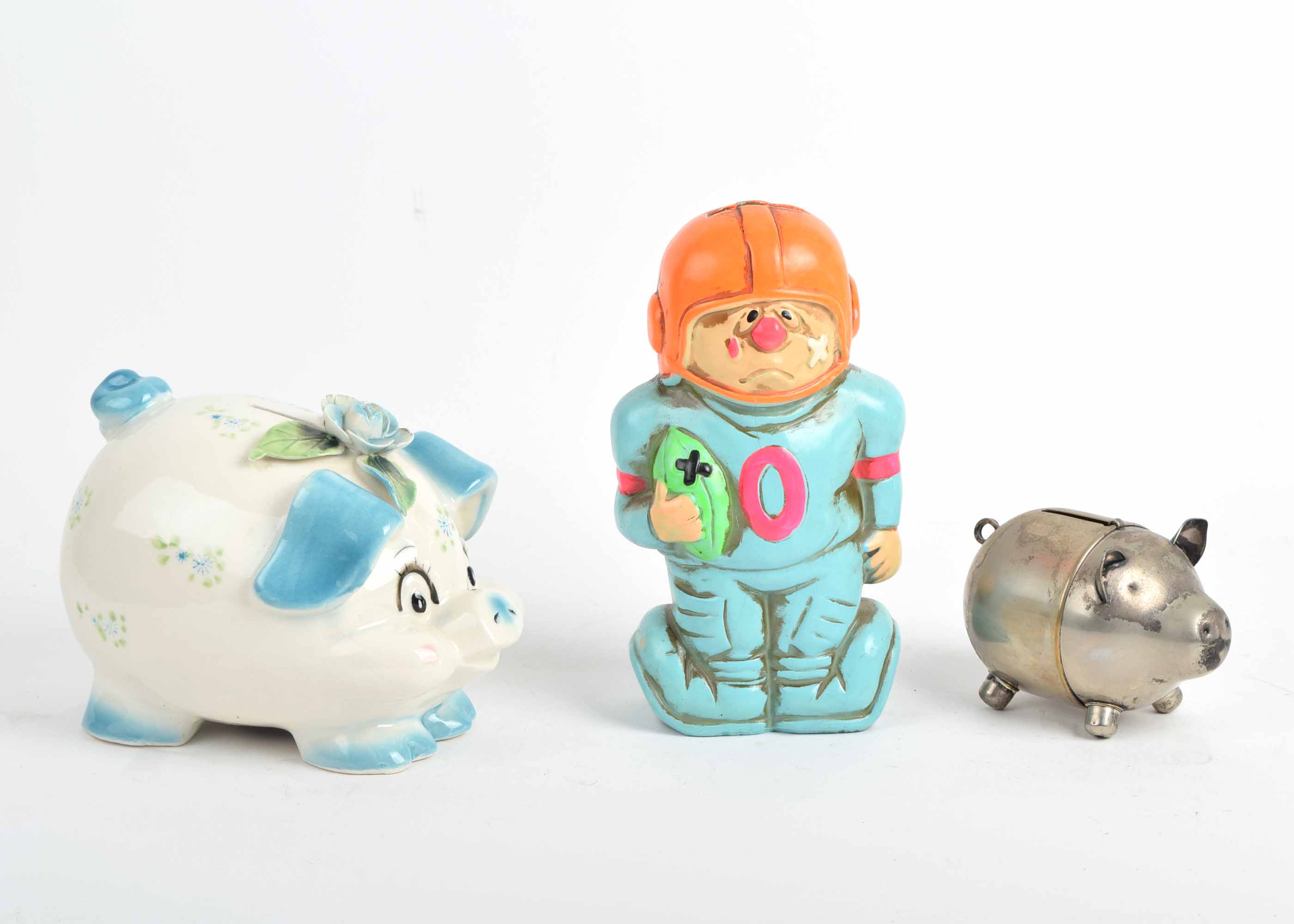 Vintage Coin Bank Trio