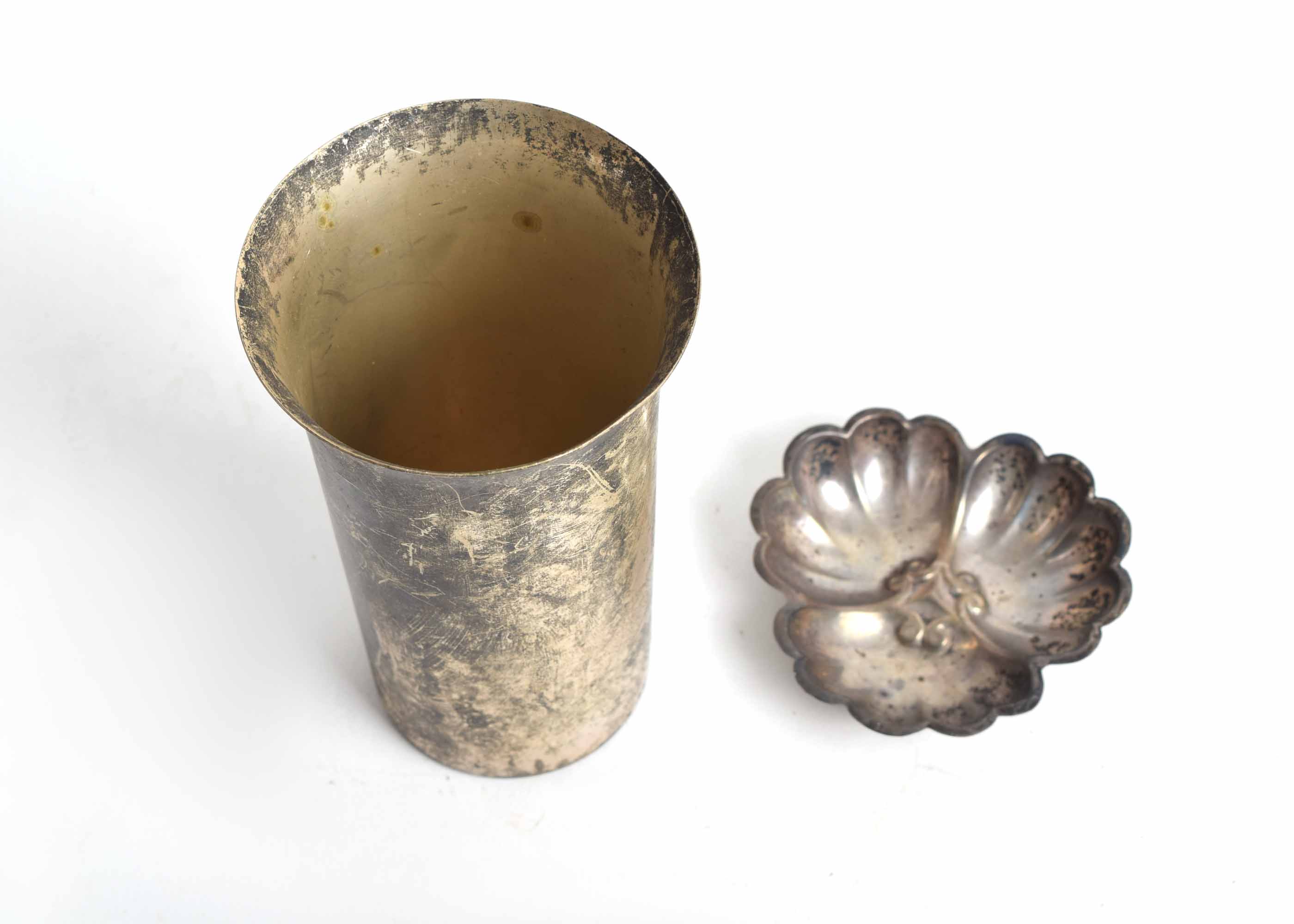 Sterling Silver Cup and Nut Bowl