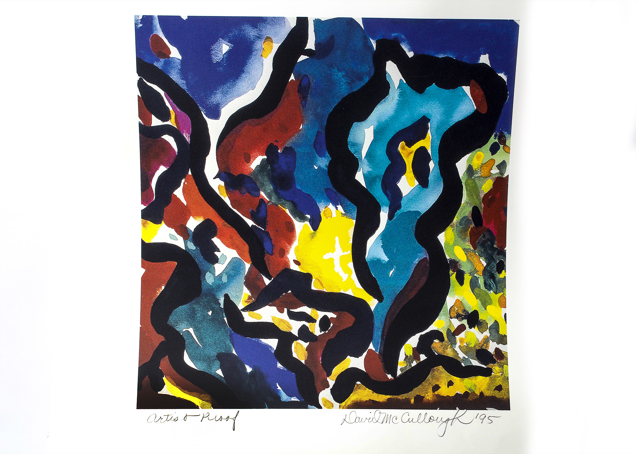 David McCullough Abstract Giclee
