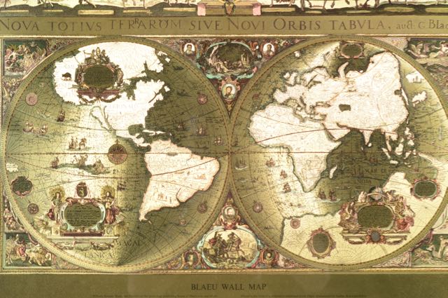 Bleau Wall Map Reproduction