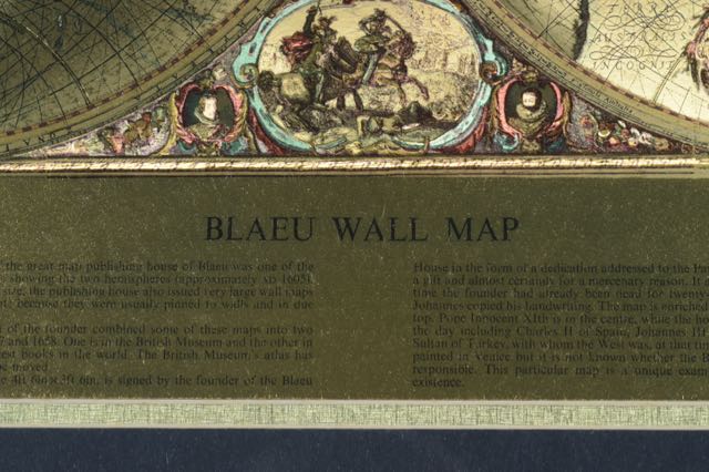 Bleau Wall Map Reproduction