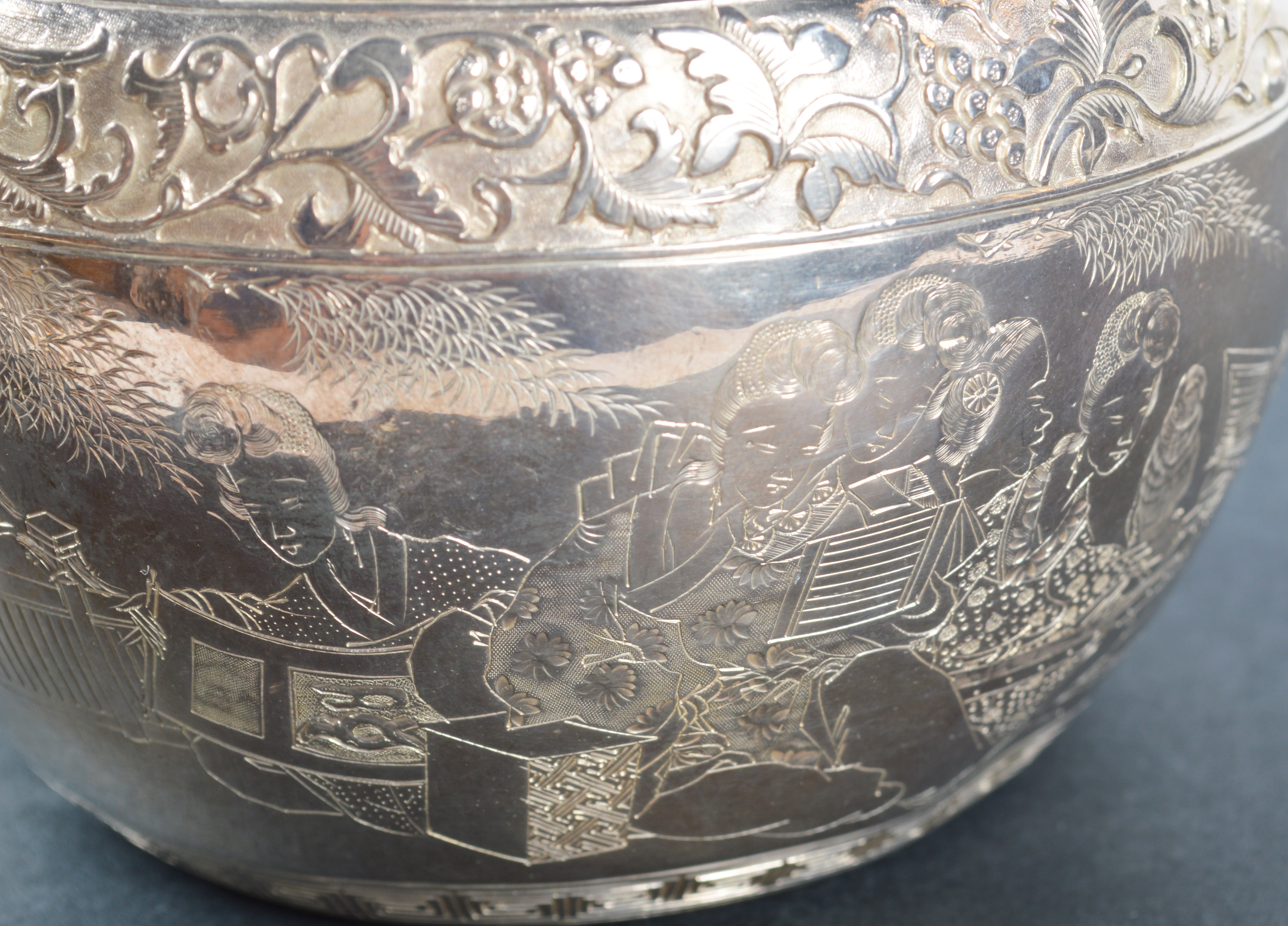 Tientsin Yeching Chinese Sterling Silver Tea Pot