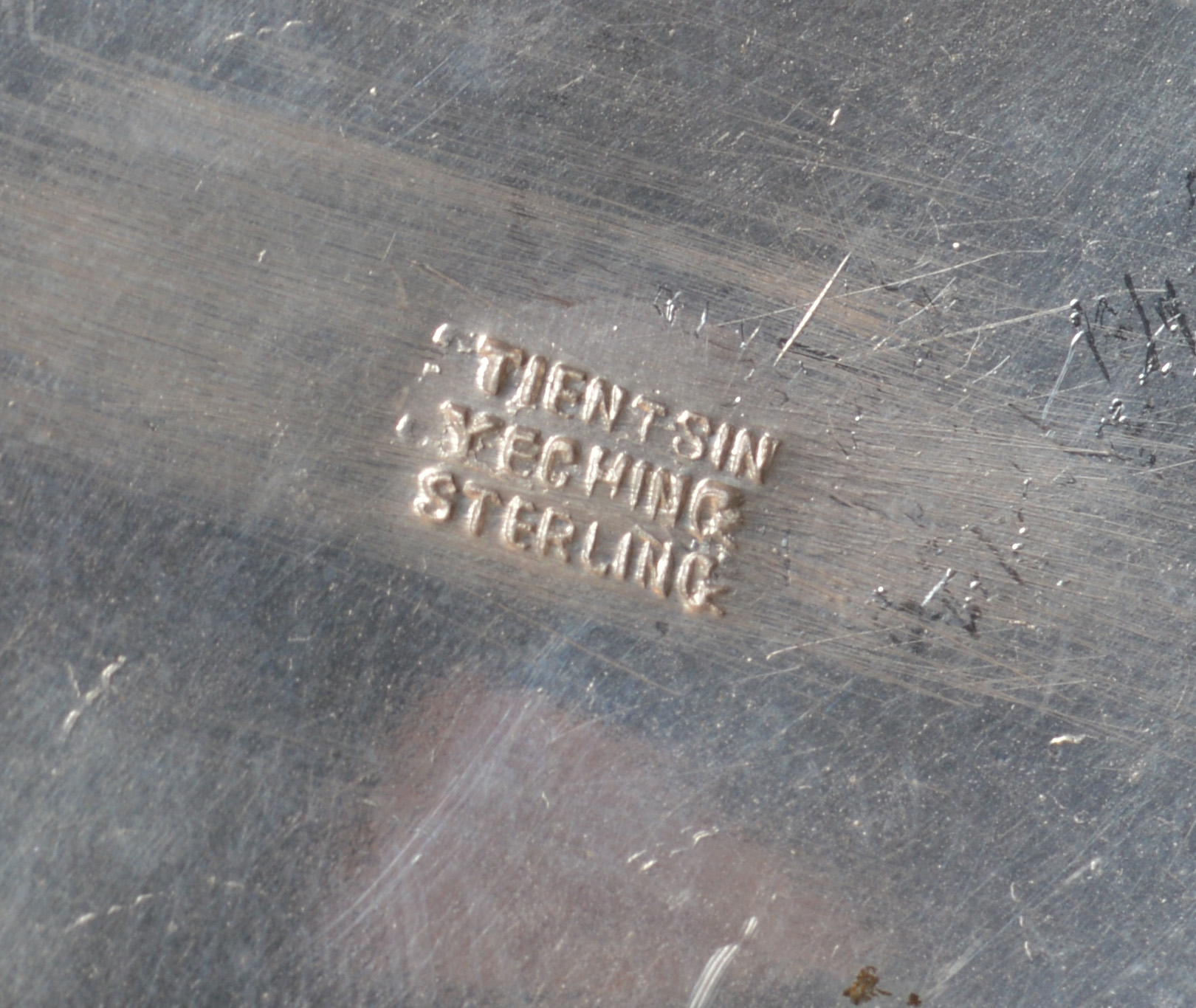 Tientsin Yeching Chinese Sterling Silver Tea Pot