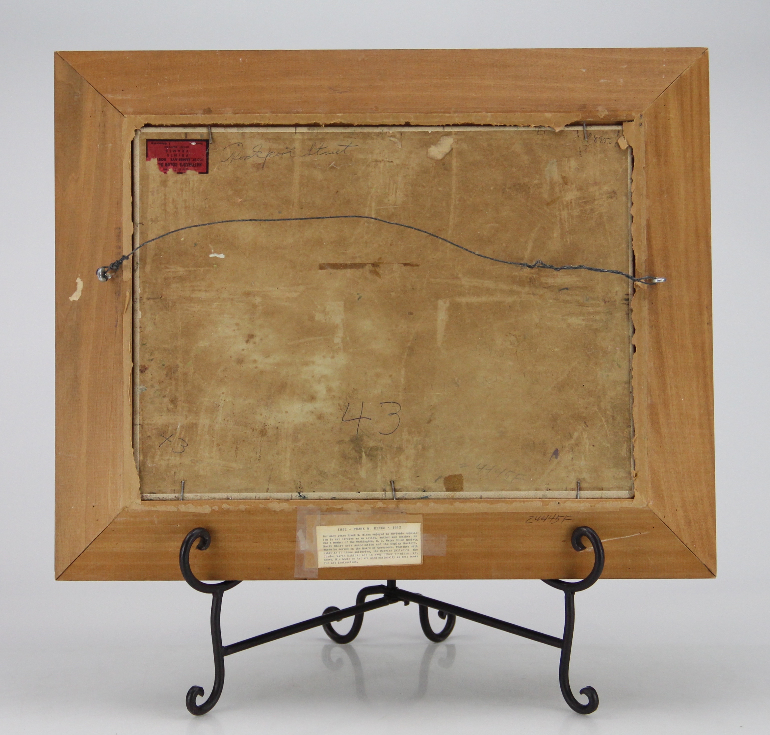 Frank M Rines Original Landscape Watercolor Painting