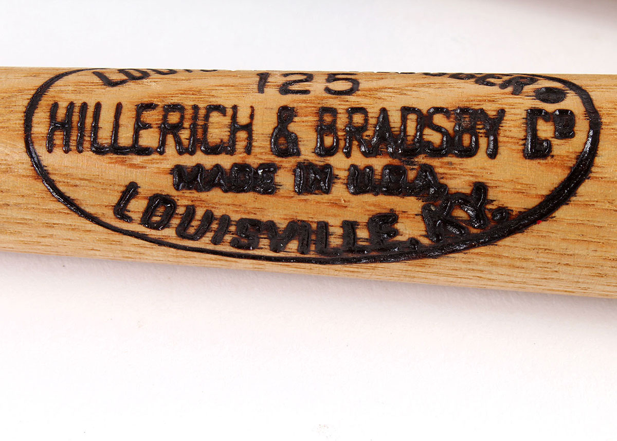 Three Louisville Slugger Hillerich & Bradsby Co Mini Bats