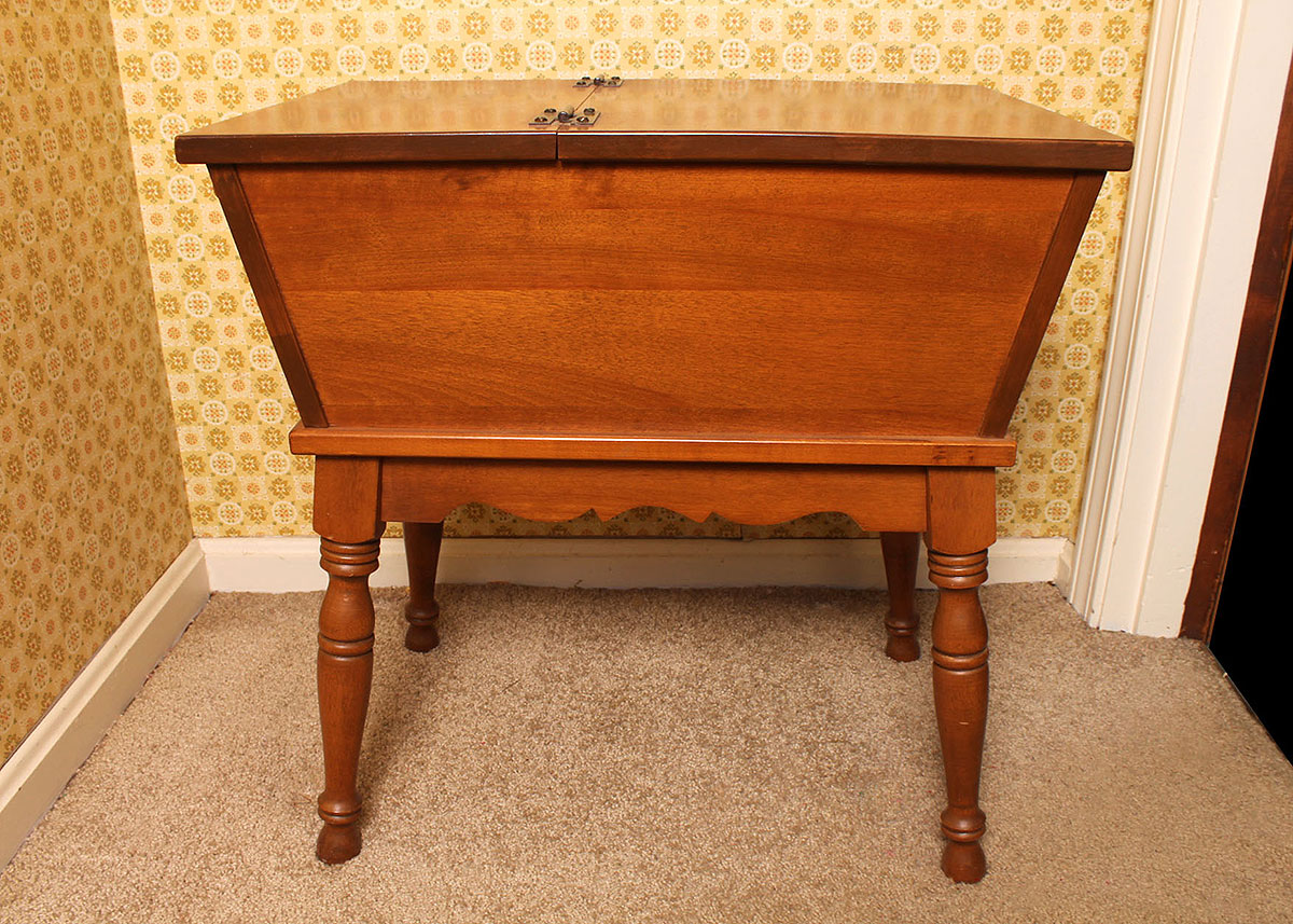 Small Oak Storage Table