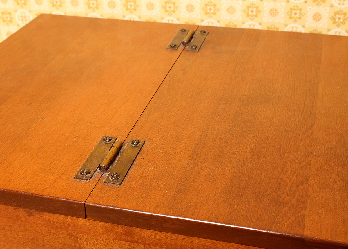 Small Oak Storage Table