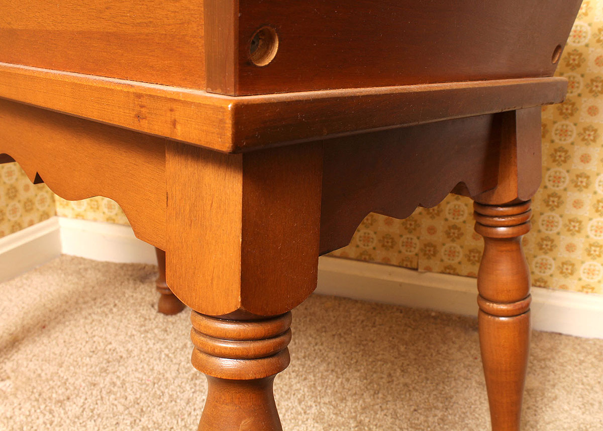 Small Oak Storage Table