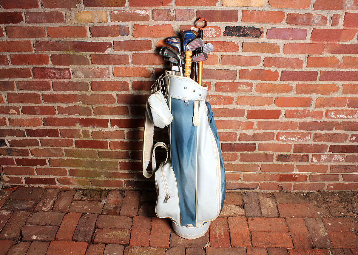 Women's Vintage Golf Bag and Clubs Set