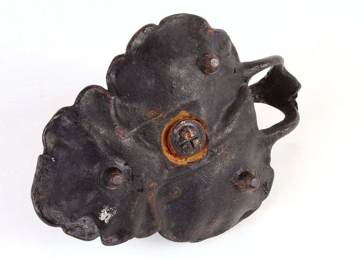 Vintage Cast Iron Cornbread Pan and Cast Iron Chamberstick