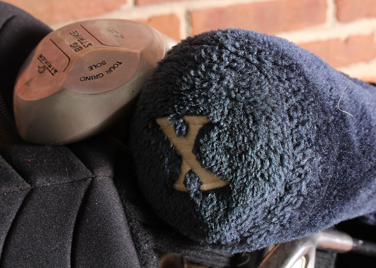 Black Golf Bag with Clubs Set