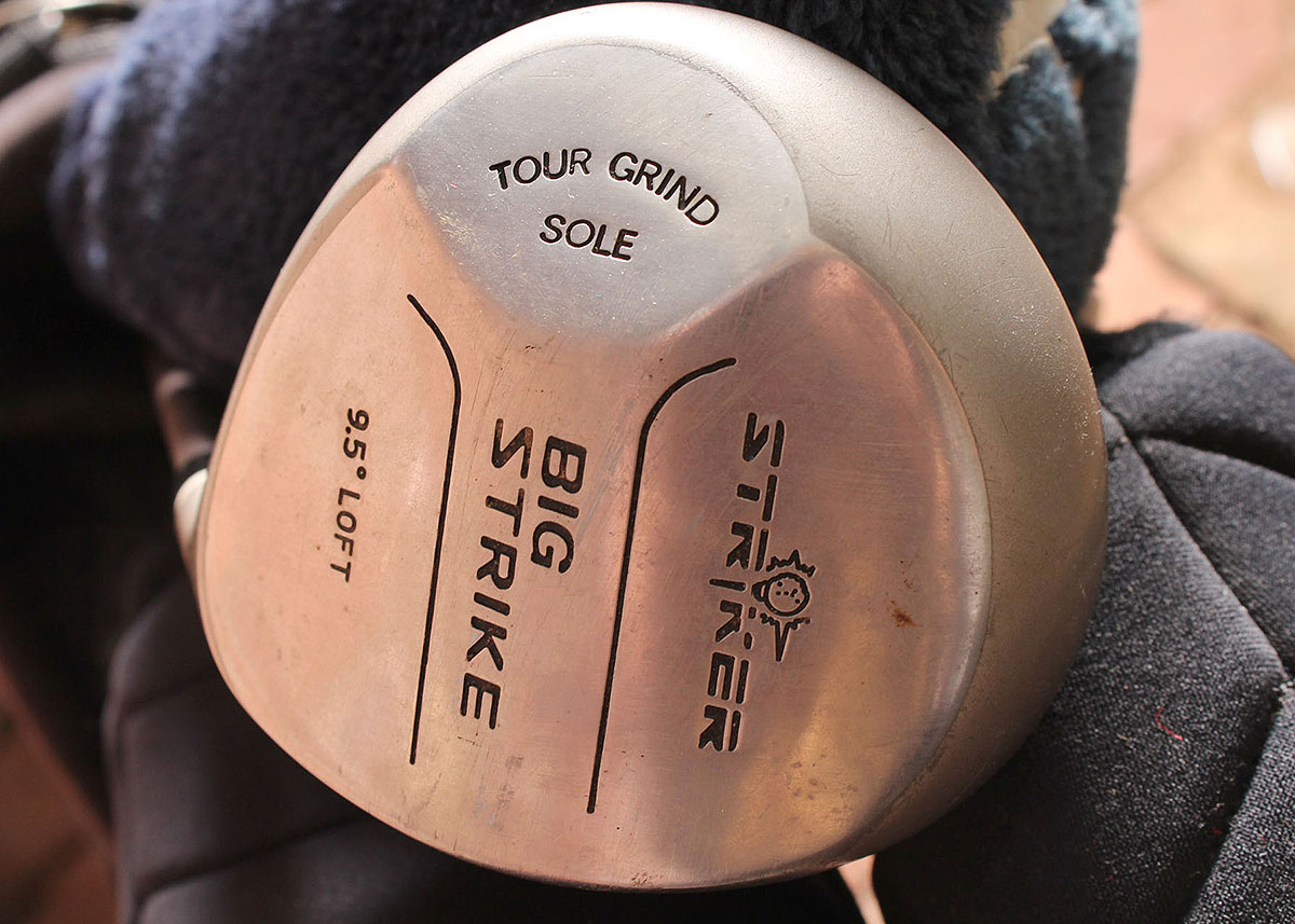 Black Golf Bag with Clubs Set