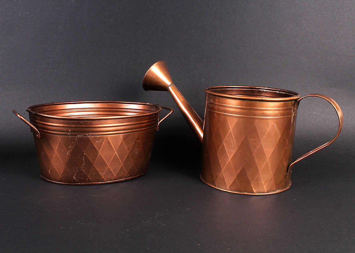 Copper and Copper Tone Metal Decor