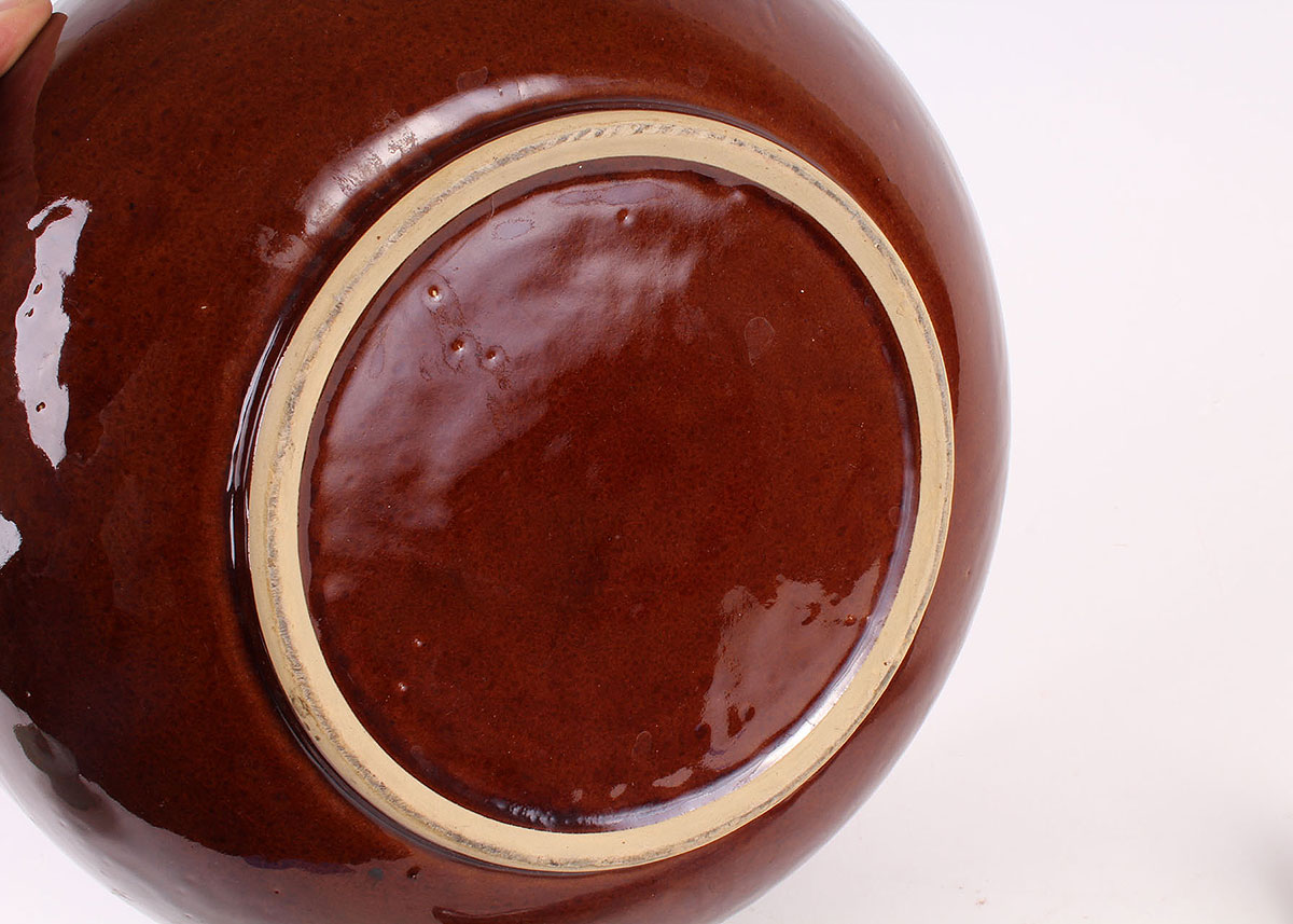 Turquoise and Brown Stoneware Set