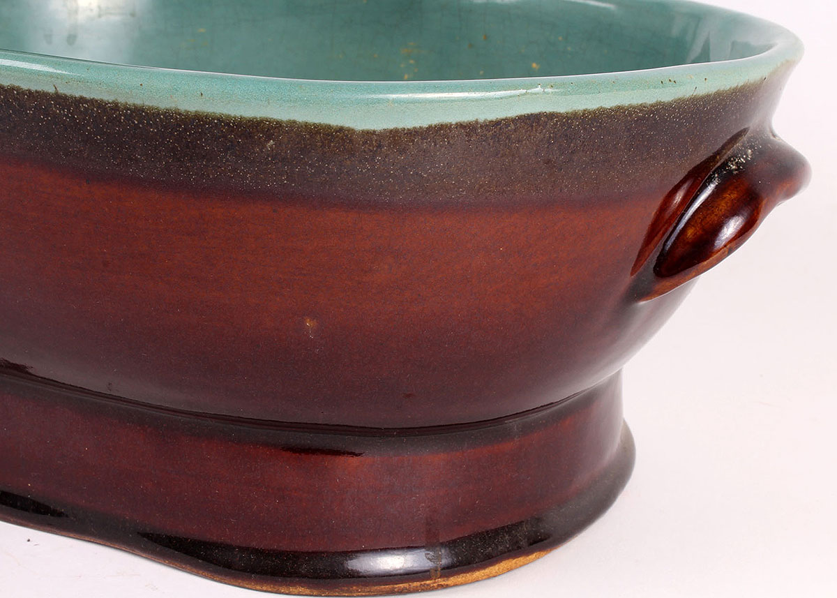 Turquoise and Brown Stoneware Set