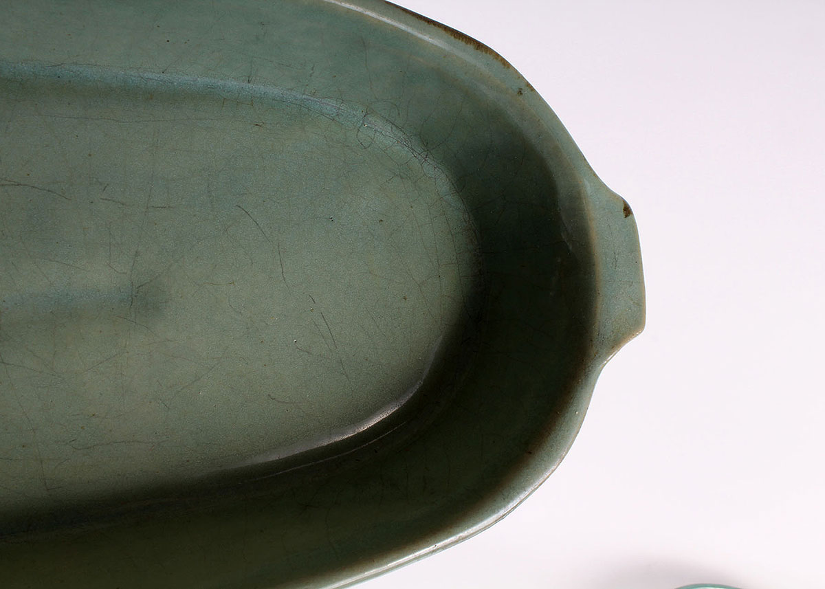 Turquoise and Brown Stoneware Set