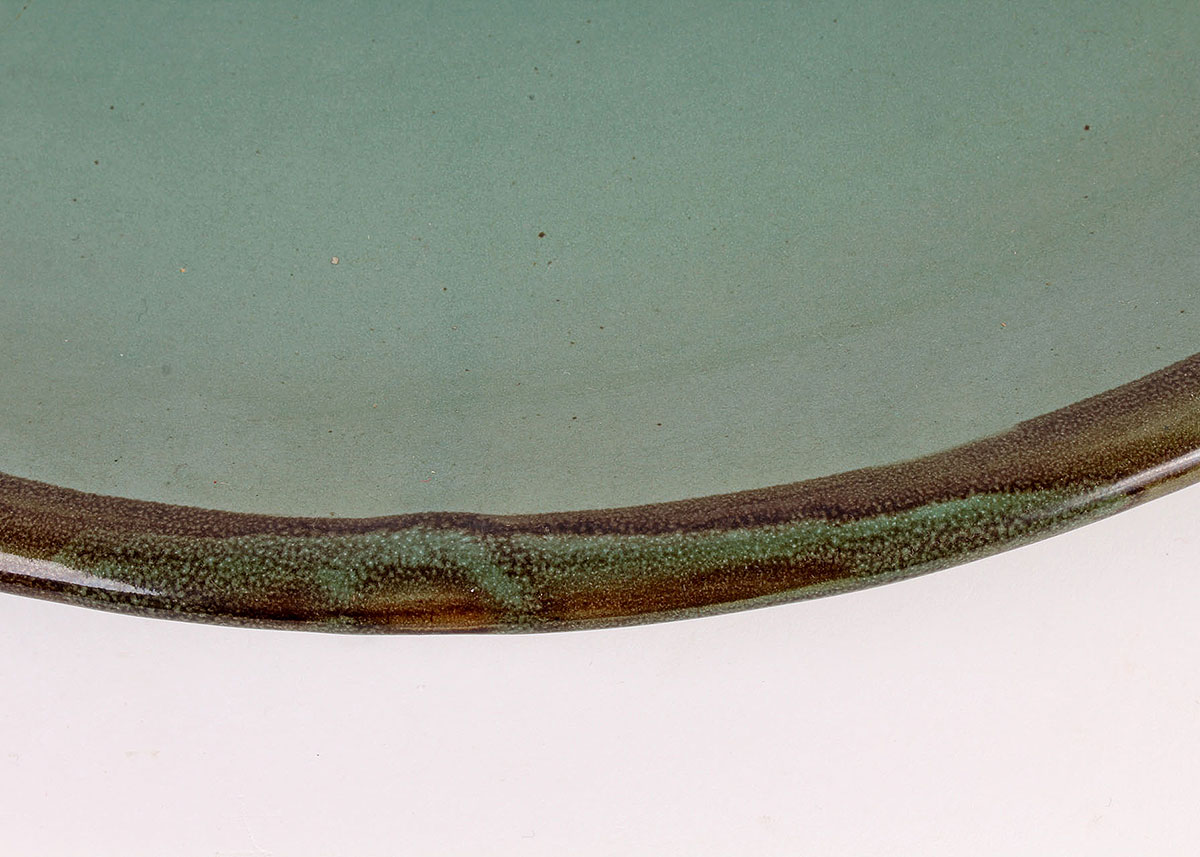 Turquoise and Brown Stoneware Set