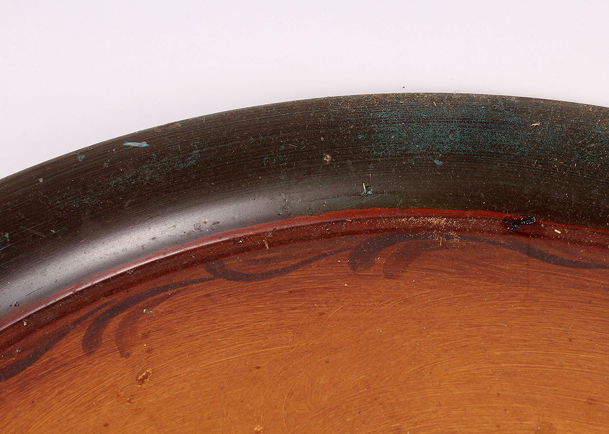 Hand-Painted Vintage Americana Tole Tray