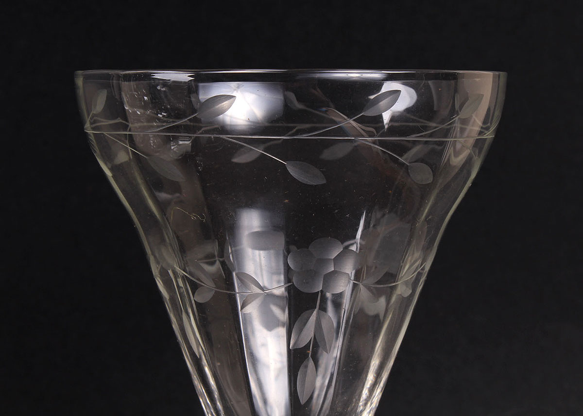 Two Crystal Champagne Glass Sets