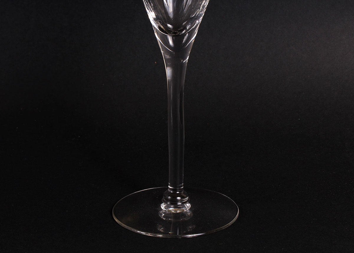 Two Crystal Champagne Glass Sets