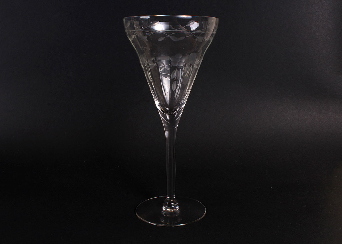 Two Crystal Champagne Glass Sets