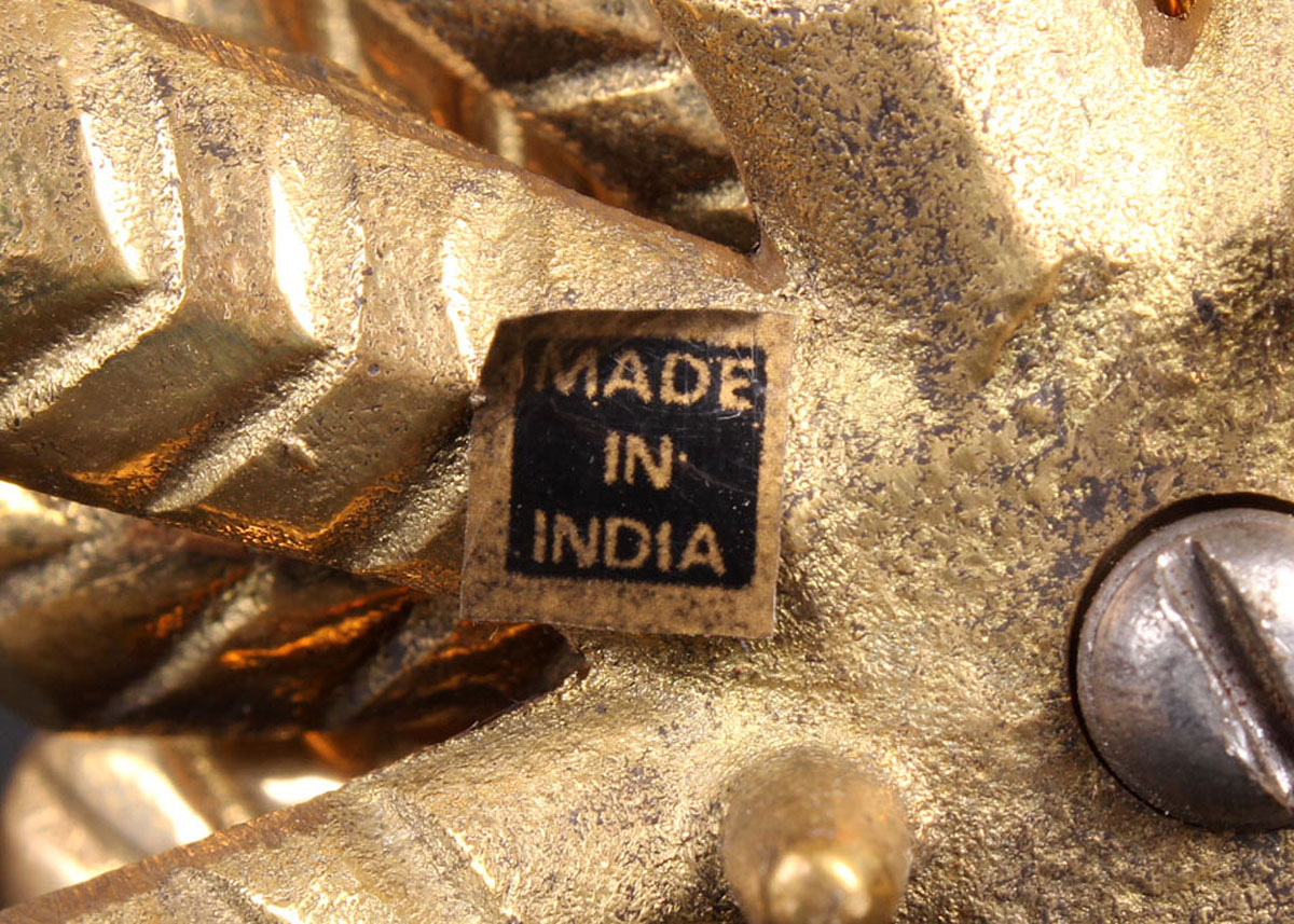 Eight Vintage Brass Pinecone Votives